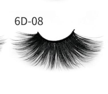 Glossy Winks 25mm mink false eye lashes 6D three-dimensional