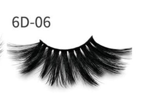 Glossy Winks 25mm mink false eye lashes 6D three-dimensional