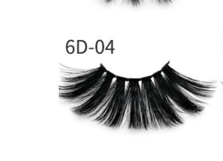 Glossy Winks 25mm mink false eye lashes 6D three-dimensional