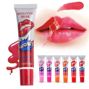 Pack of 6 Romantic Bear Peel Off Liquid Lip Glosses