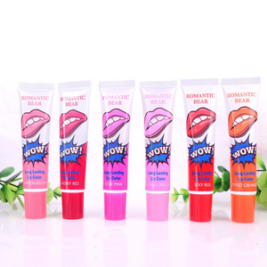 Pack of 6 Romantic Bear Peel Off Liquid Lip Glosses